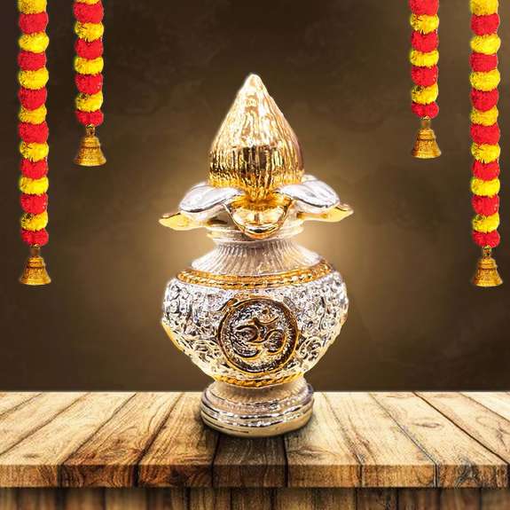 24K Gold Plated Kalash
