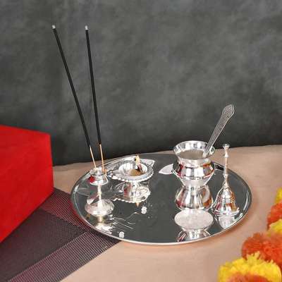 Pooja Thali - Simplicity (8 in)