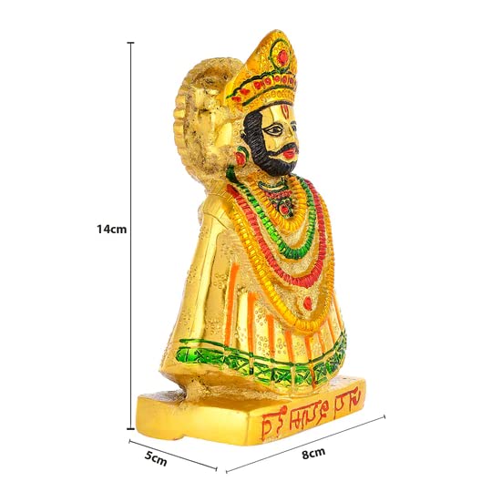 Jaipuri Craft Beautiful Handcrafted Metal Khatu Shyam Ji Idol