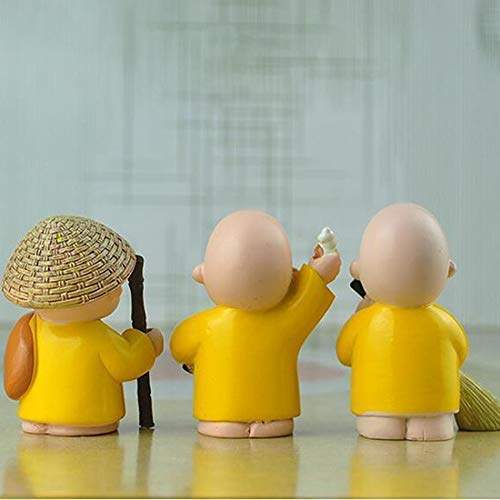 Jaipuri Craft® Swach Bharat Handcrafted 3 Little Monk Buddha Statues