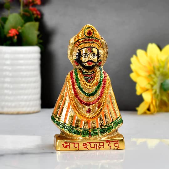 Jaipuri Craft Beautiful Handcrafted Metal Khatu Shyam Ji Idol