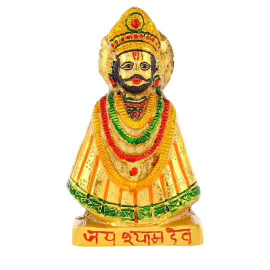 Jaipuri Craft Beautiful Handcrafted Metal Khatu Shyam Ji Idol