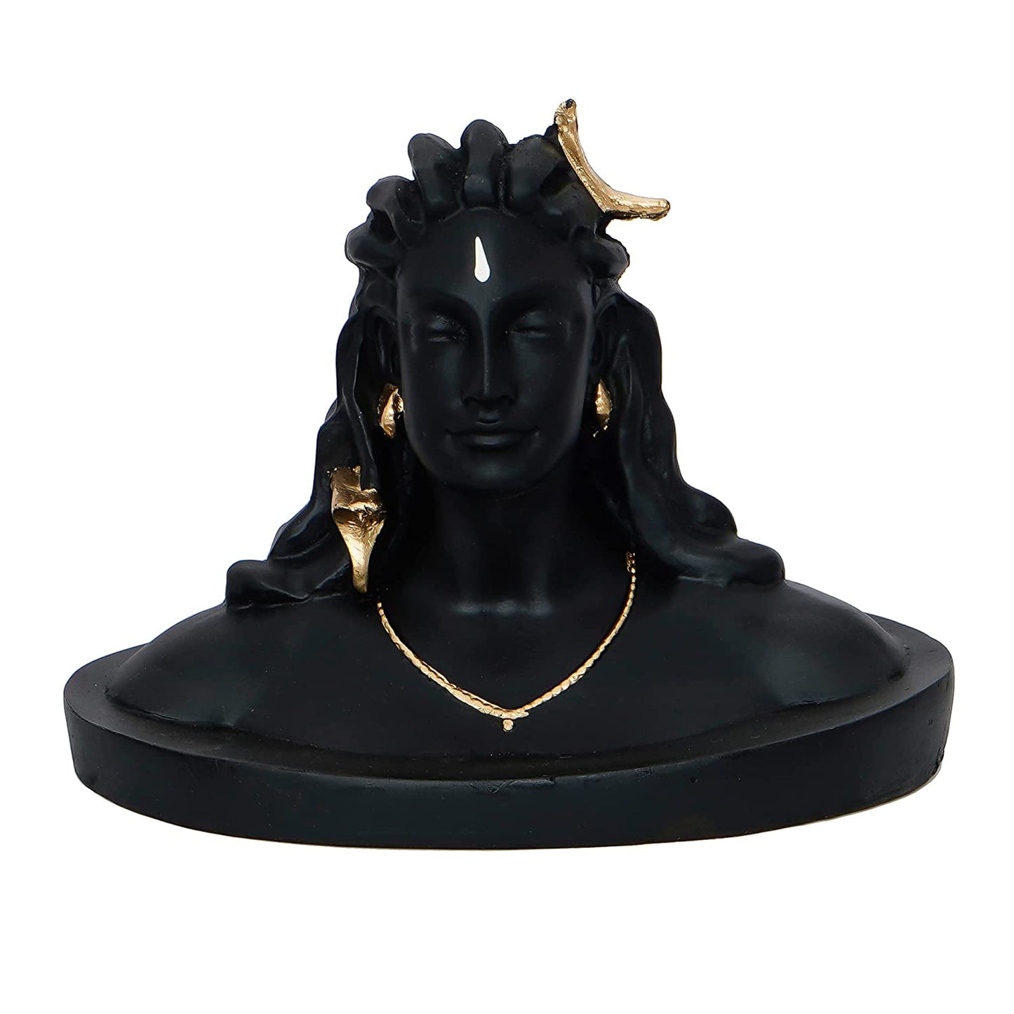 Jaipuri Craft Black Adiyogi Lord Shiva Handcrafted Polyresin Figurine