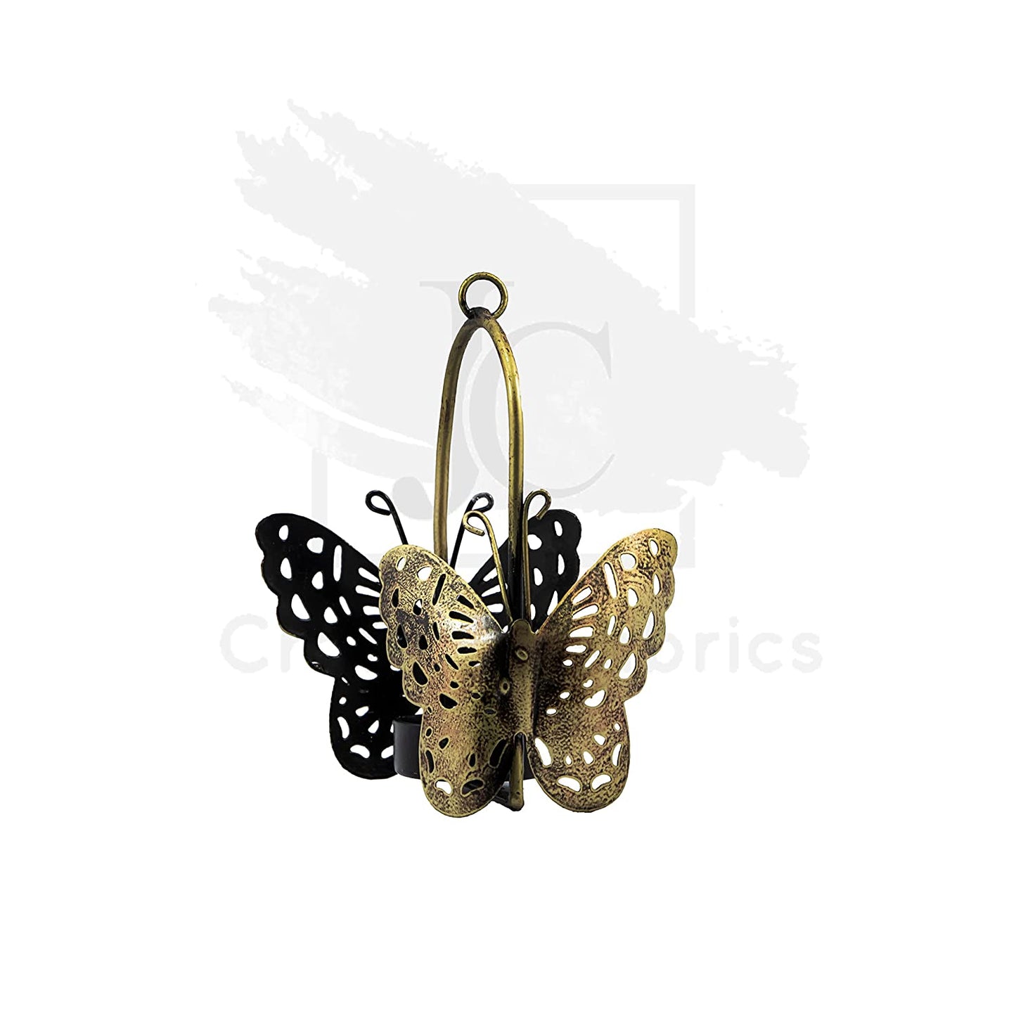 Jaipuri Craft Metal Hanging Butterfly Tea Light Candle Holder