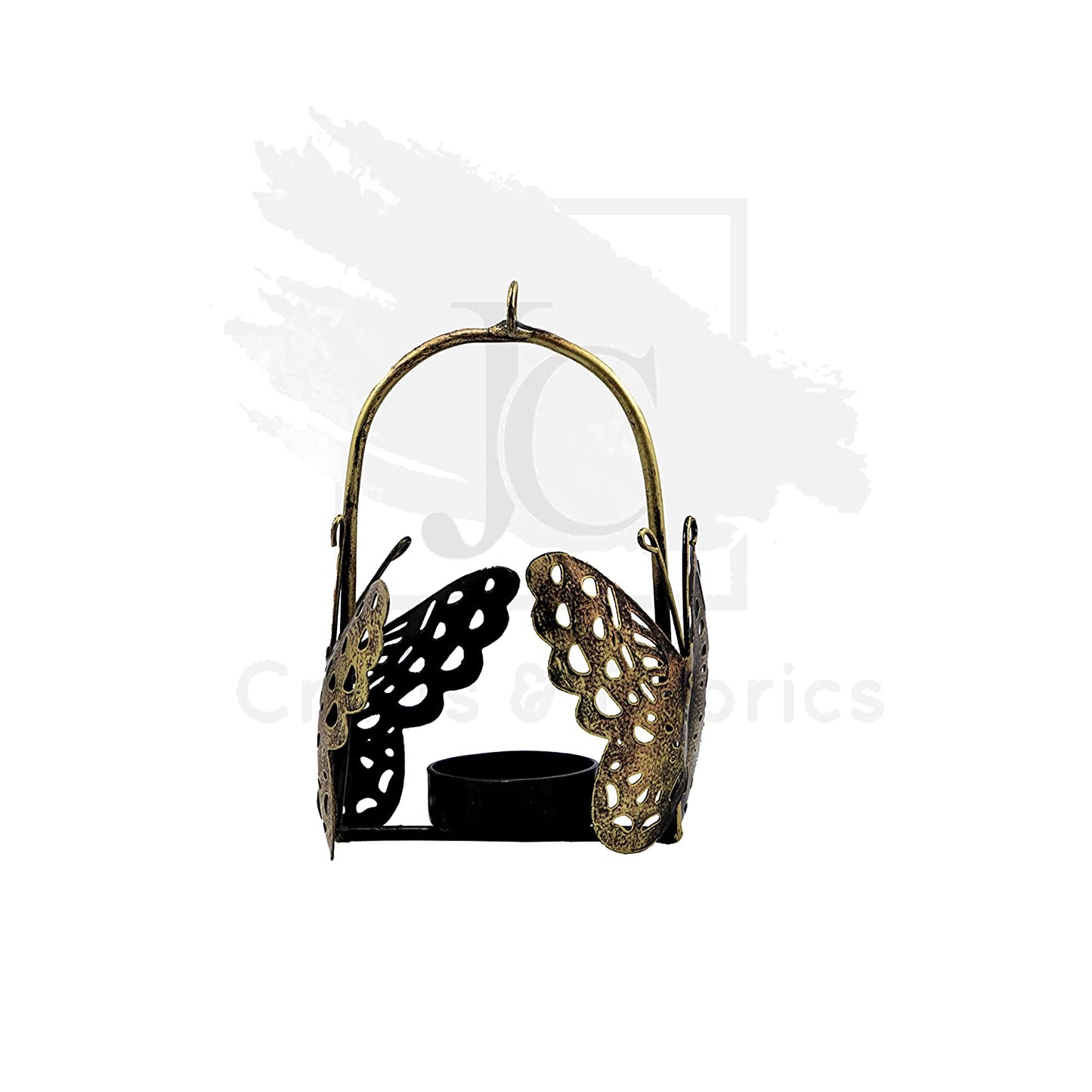 Jaipuri Craft Metal Hanging Butterfly Tea Light Candle Holder