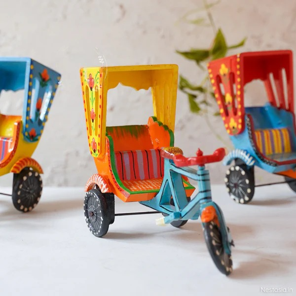 Handmade Wooden Rickshaw