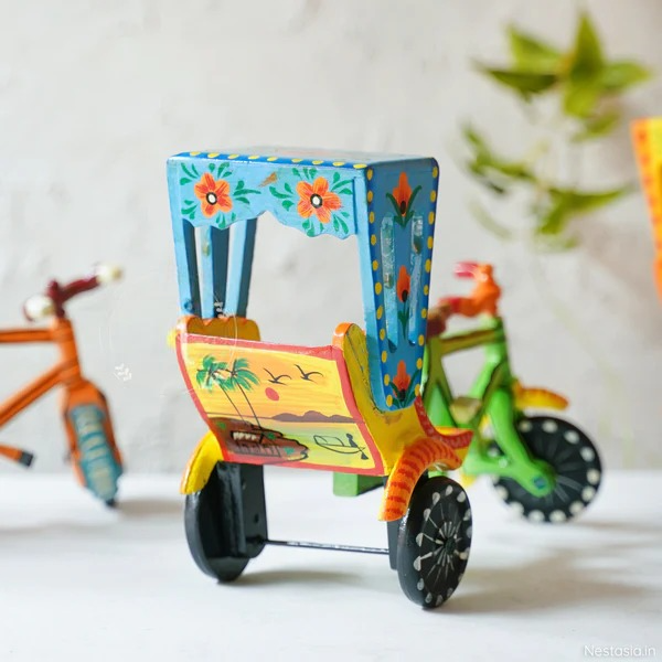 Handmade Wooden Rickshaw