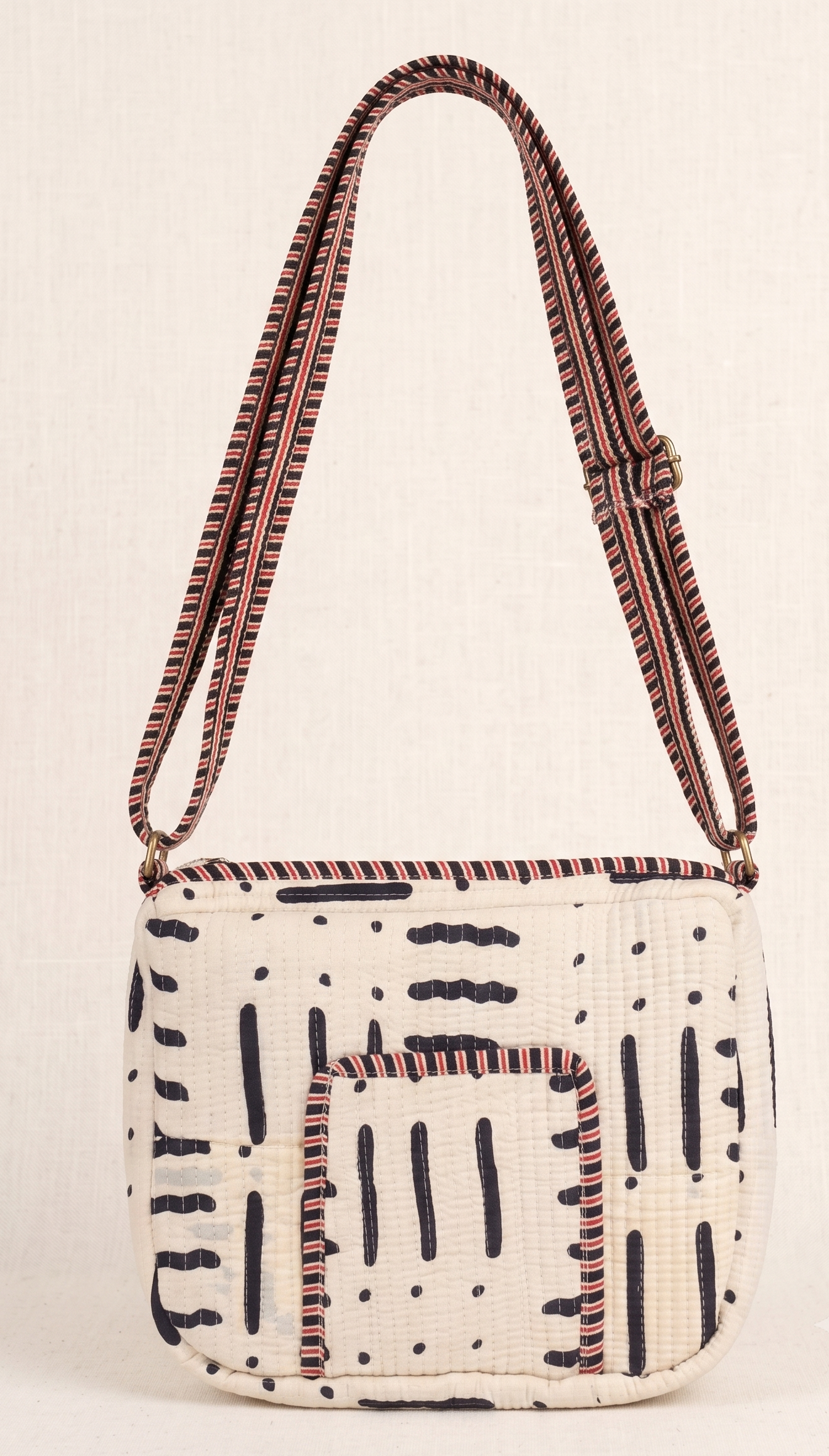 Handmade Quilted Cotton Sling Bag | 9 x 9 Inch Crossbody Bag