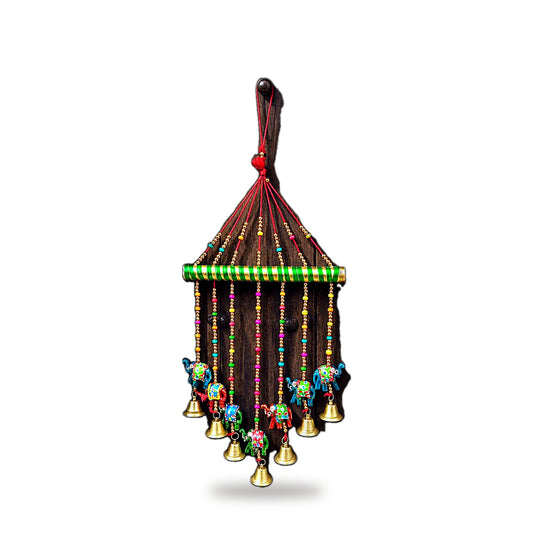 Bamboo-Top Rajasthani Bell Wind Chime