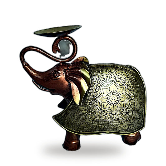 Brass Elephant Trinket Tray / Ashtray
