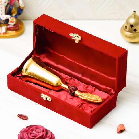 Brass Pooja Bells (5 in)