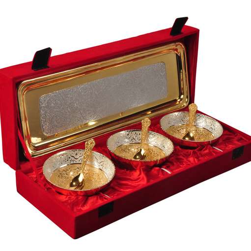 Bowl Gift Set with Tray & Spoons