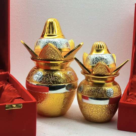Kalash - Aluminium Gold & Silver Plated