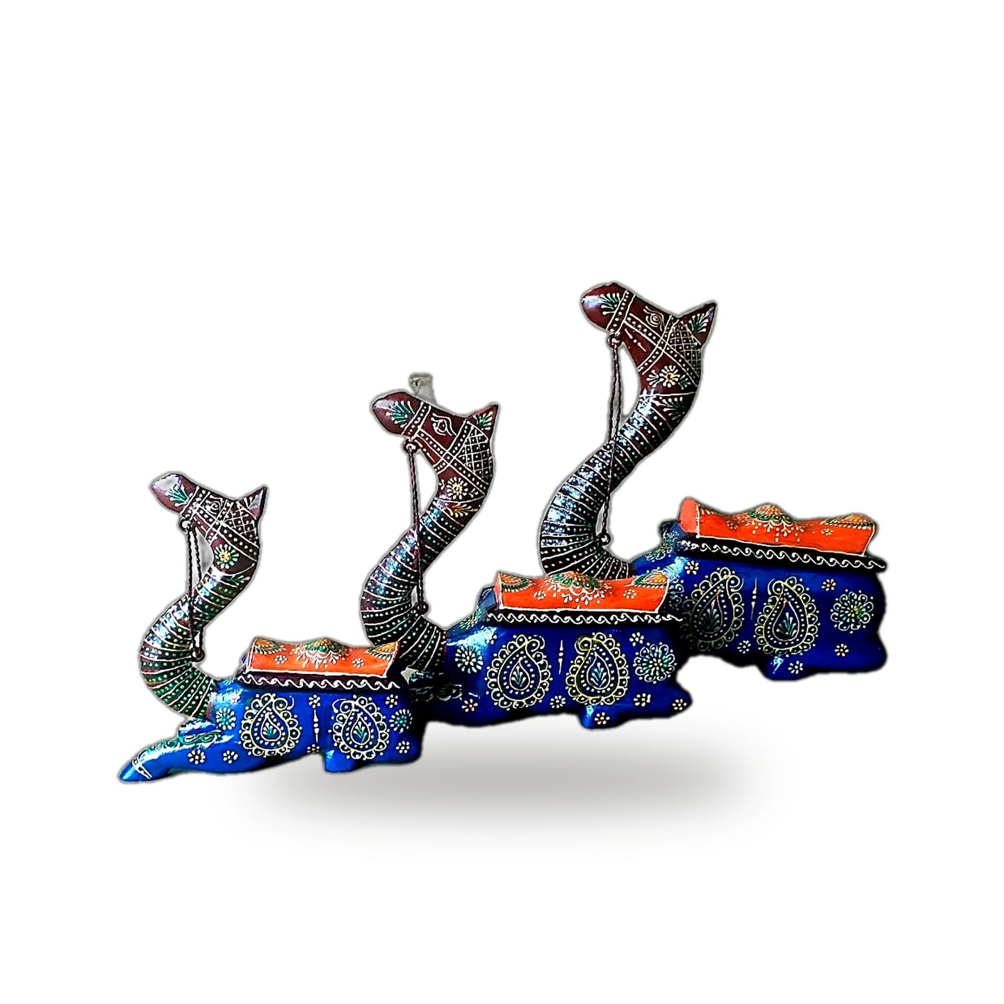 Metal Camel Diya / Candle Holder – Set of 4