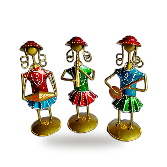 Metal Dancer Trio Figurine – Musicians