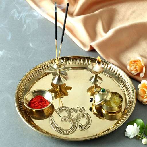 Pooja Thali - Simplicity (8 in)